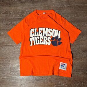 Vintage Clemson Tigers Tee 90s College Sports Single Stitch Mens Size Large